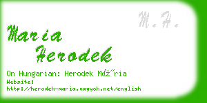 maria herodek business card